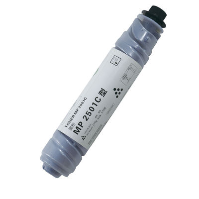 มีการสั่งตัวอย่างสําหรับการทดสอบกระสุนโทเนอร์สีดํา Ricoh MP2501C สําหรับเครื่องถ่าย MP2014 MP2001 MP2501