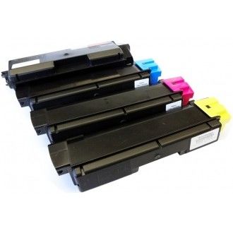 ตลับหมึก Kyocera TK580 ทดแทนสำหรับเครื่องพิมพ์ Kyocera FS5105DN 5205DN ให้ผลผลิตหน้าสูง สีดำ ฟ้า ม่วงแดง เหลือง